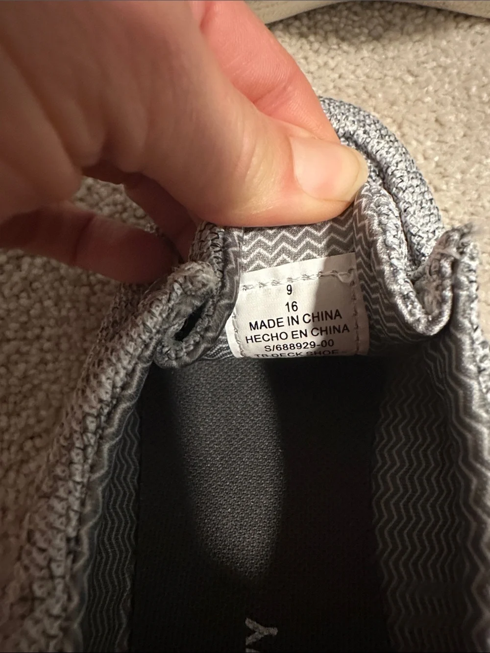 Old Navy Gray Knit Slip-On Sneakers for Kids
